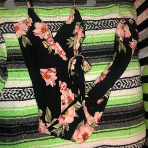 Black Multi Floral Jumpsuit